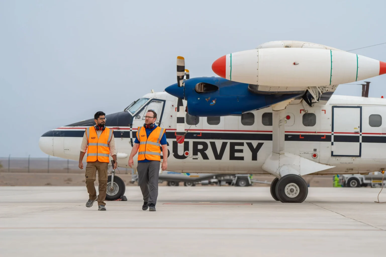 Minerals Development Oman successfully finishes a large-scale aerial geophysical survey.